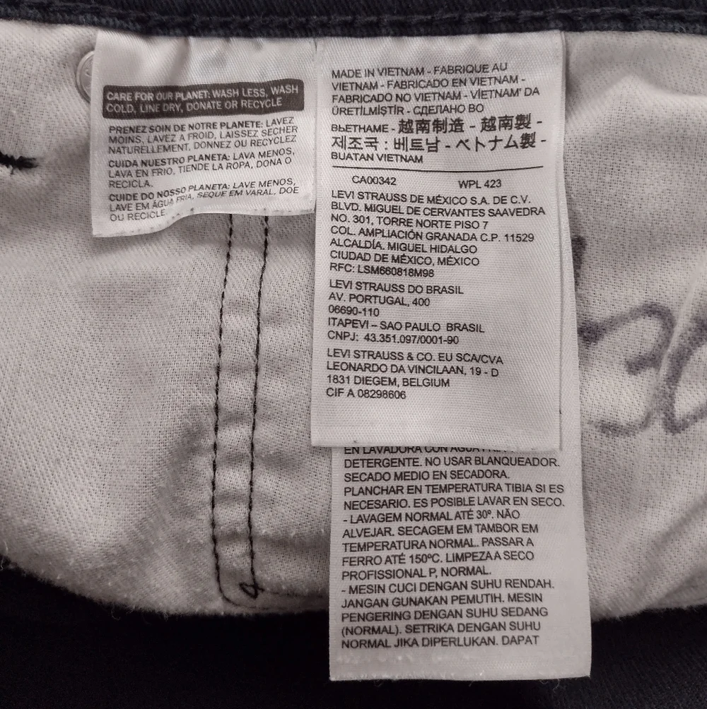 Levi's Men's Black Classic Jeans Size W (36) L(30)